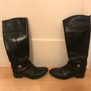 Tory Burch Black Leather Boots